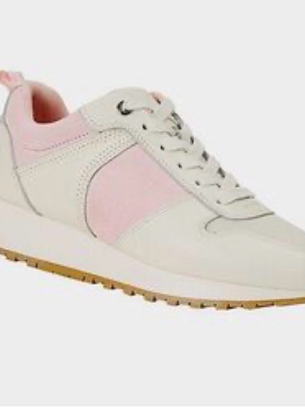 J McLaughlin Emerson Leather & Suede Pink Sneakers Size 9